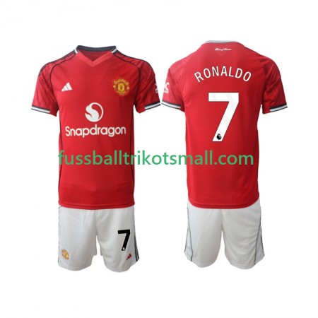 Fußballtrikots Manchester United Cristiano Ronaldo 7 Kinder 2025-2026 Kurzarm Heimtrikotsatz kaufen